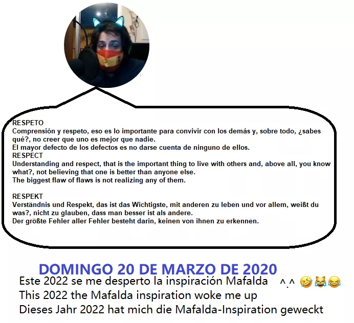 20 MARZO 2022 INSPIRACION MAFALDA