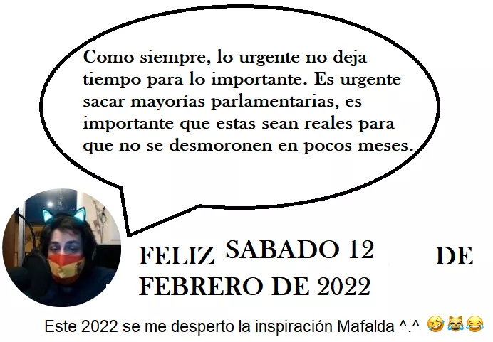 12 FEBRERO 2022 INSPIRACION MAFALDA